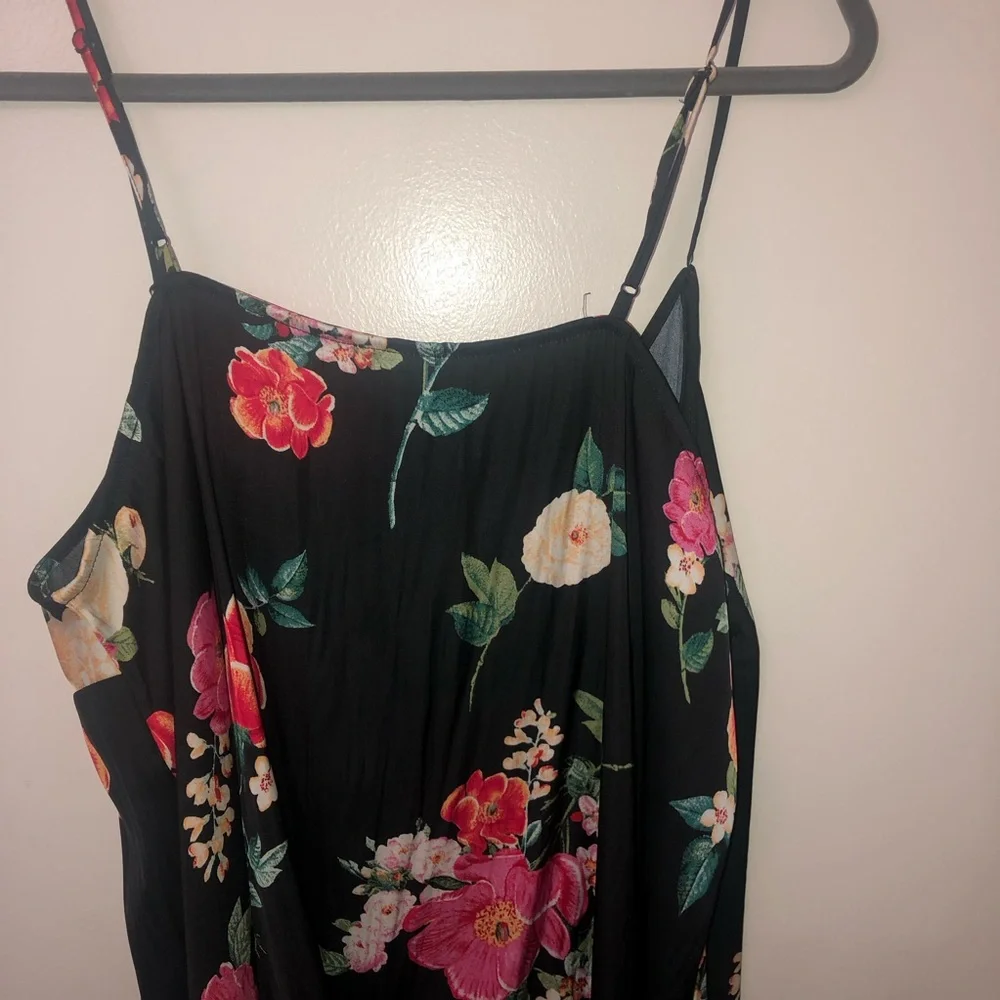 Floral Black Camisole Top - Picture 5 of 10